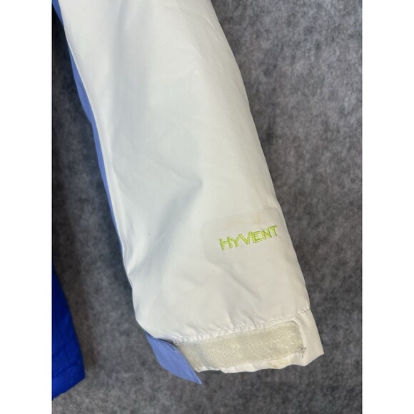 North Face Hyvent Juniors Size 18 XL Purple Jacket Coat with Hood Lined Winter - Picture 3 of 12